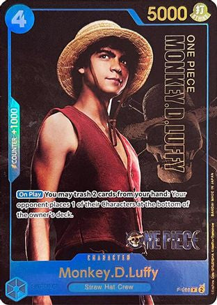 Monkey.D.Luffy (Premium Card Collection -Live Action Edition-) (P-055) Foil