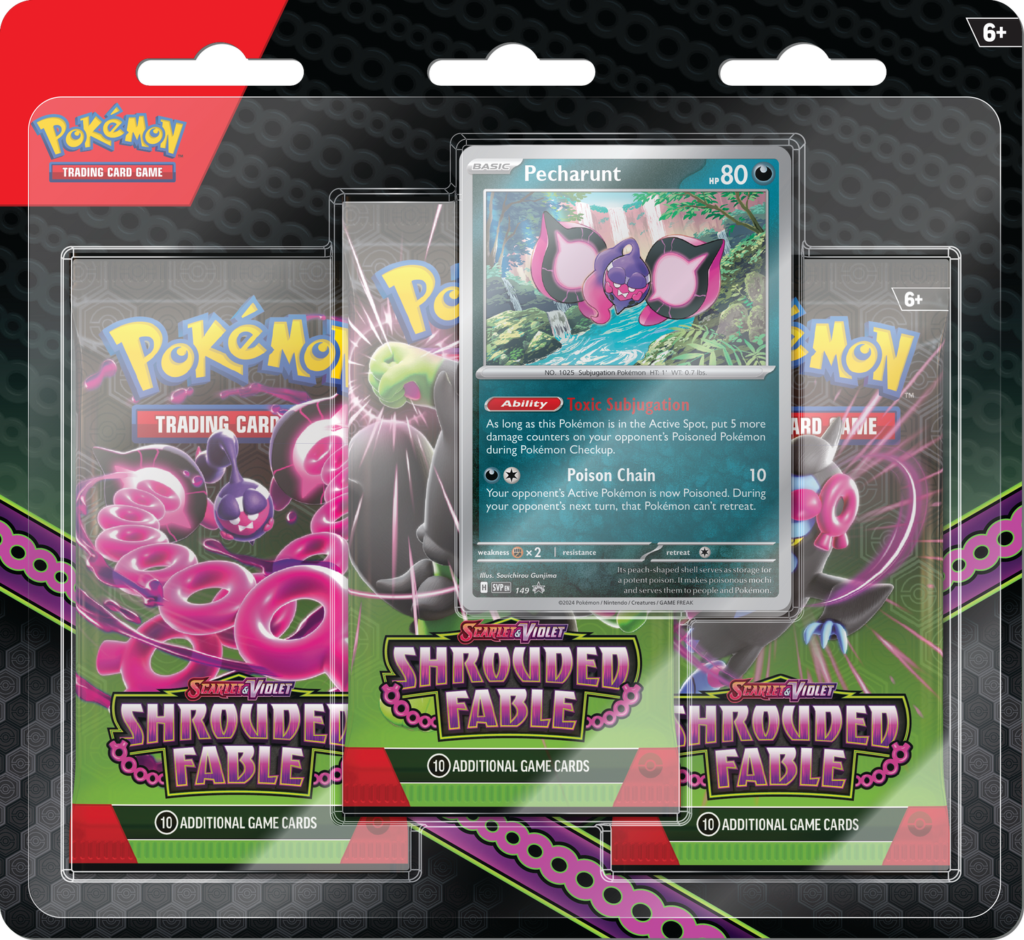 Pokémon TCG: Scarlet & Violet - Shrouded Fable 3 Pack Blister