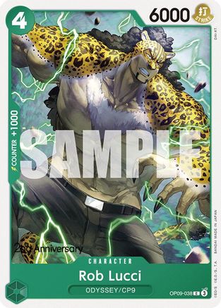Rob Lucci (OP09-038) 2nd Anniversary Tournament Cards