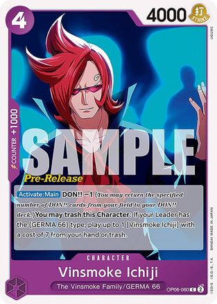 Vinsmoke Ichiji (OP06-060) Pre-Release Cards