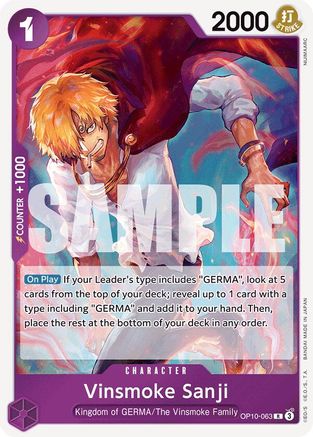 Vinsmoke Sanji (OP10-063) Foil