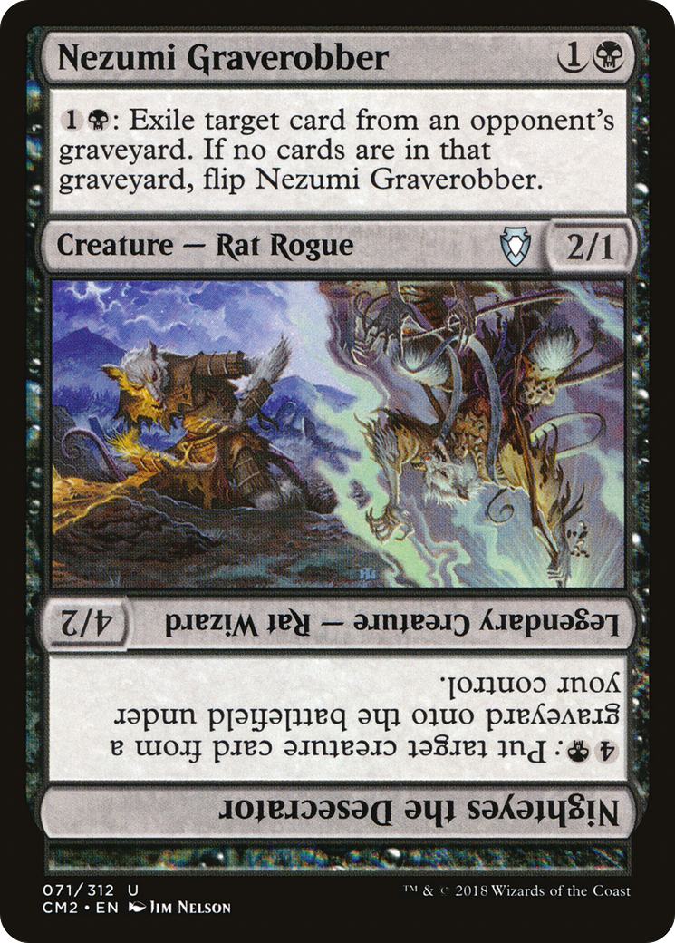 Nezumi Graverobber // Nighteyes the Desecrator (071) - Commander Anthology Volume II