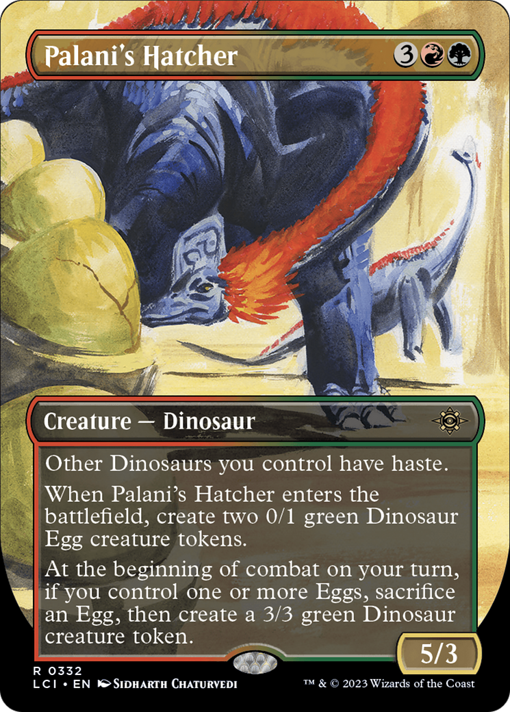 Palani's Hatcher (Borderless) (332) Foil - The Lost Caverns of Ixalan