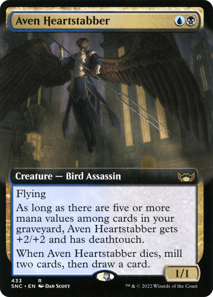 Aven Heartstabber (Extended Art) (433) Foil - Streets of New Capenna