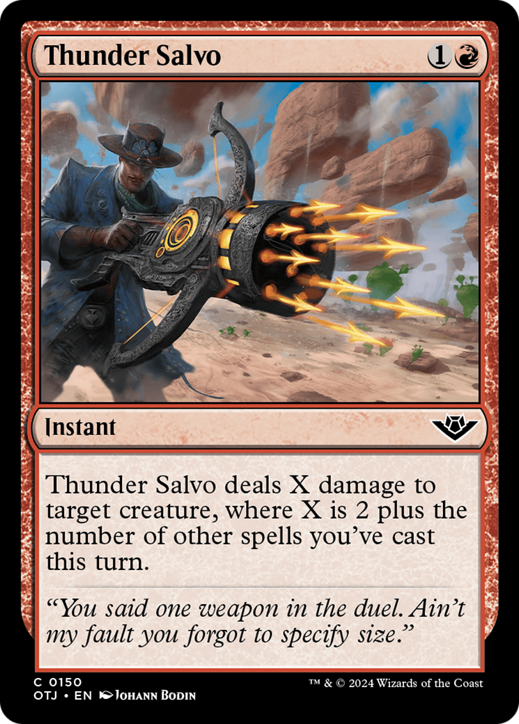 Thunder Salvo (150) Foil - Outlaws of Thunder Junction