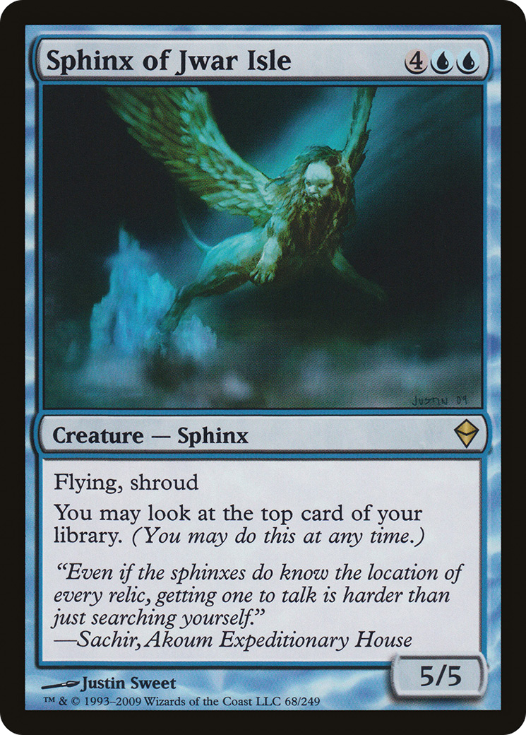 Sphinx of Jwar Isle (068) - Zendikar