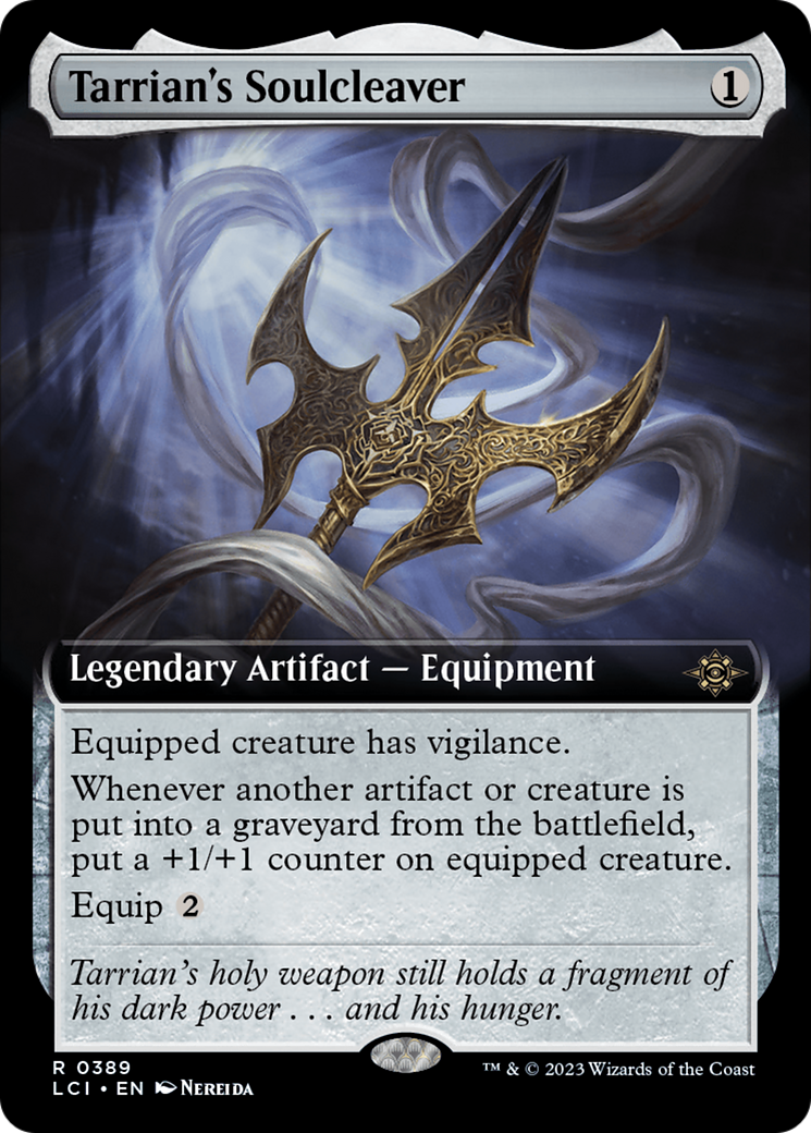 Tarrian's Soulcleaver (Extended Art) (389) Foil - The Lost Caverns of Ixalan