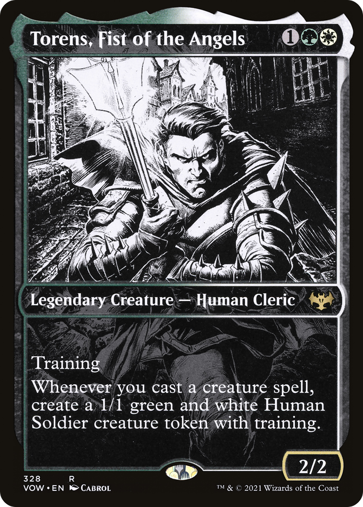 Torens, Fist of the Angels (Showcase) (328) Foil - Innistrad: Crimson Vow