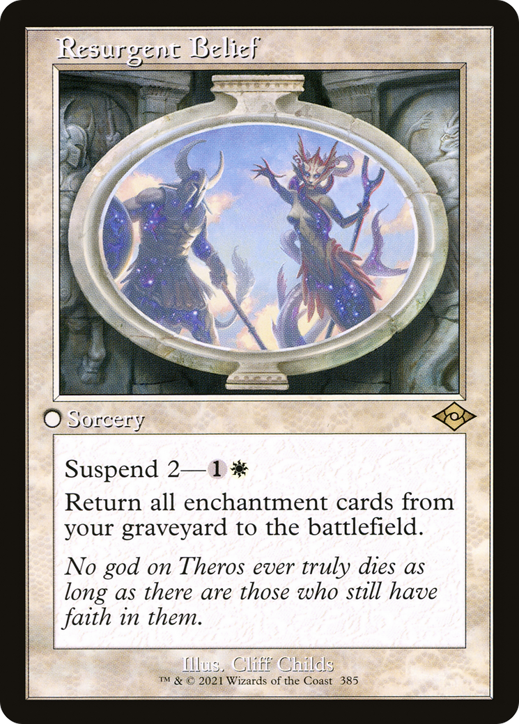 Resurgent Belief (Retro) (385) Foil - Modern Horizons 2