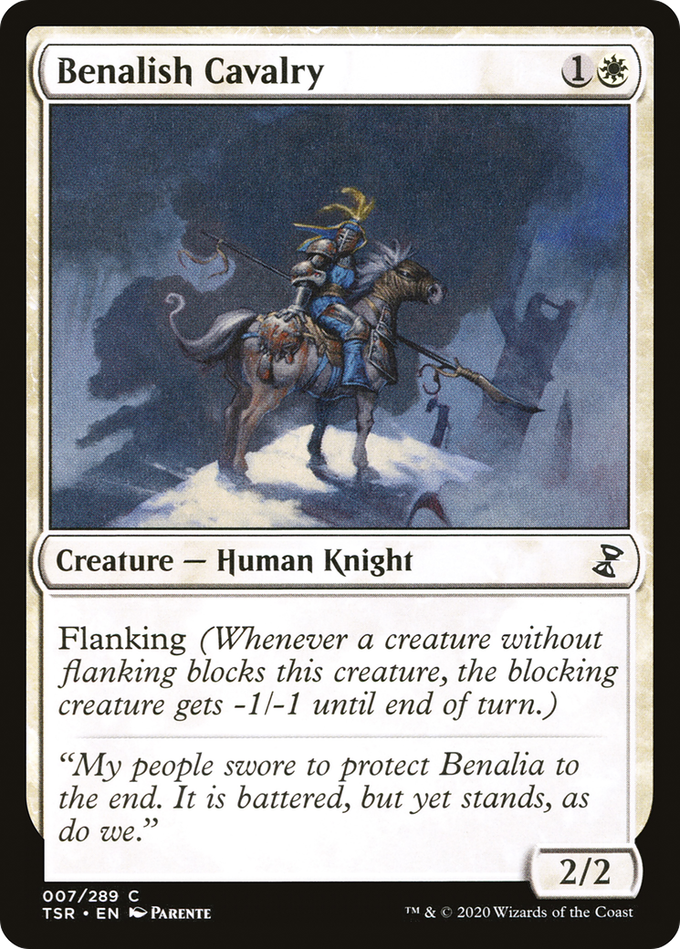 Benalish Cavalry (007) Foil - Time Spiral Remastered