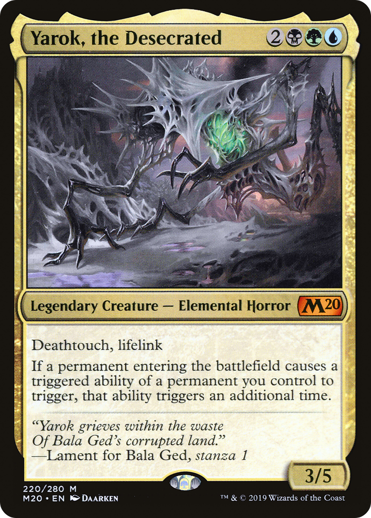 Yarok, the Desecrated (220) Foil - Core Set 2020