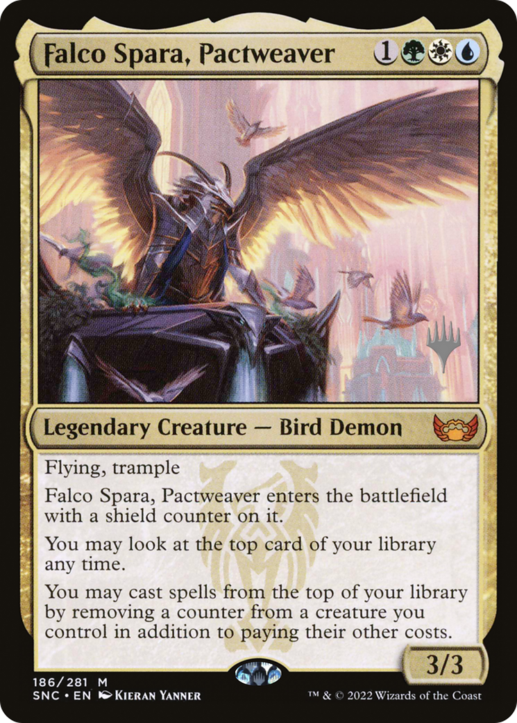 Falco Spara, Pactweaver (186p) Foil - Streets of New Capenna Promos