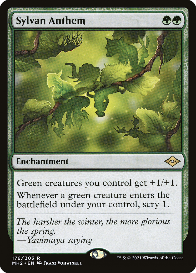 Sylvan Anthem (176) Foil - Modern Horizons 2