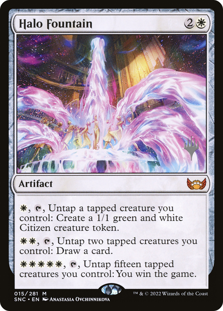 Halo Fountain (15p) Foil - Streets of New Capenna Promos