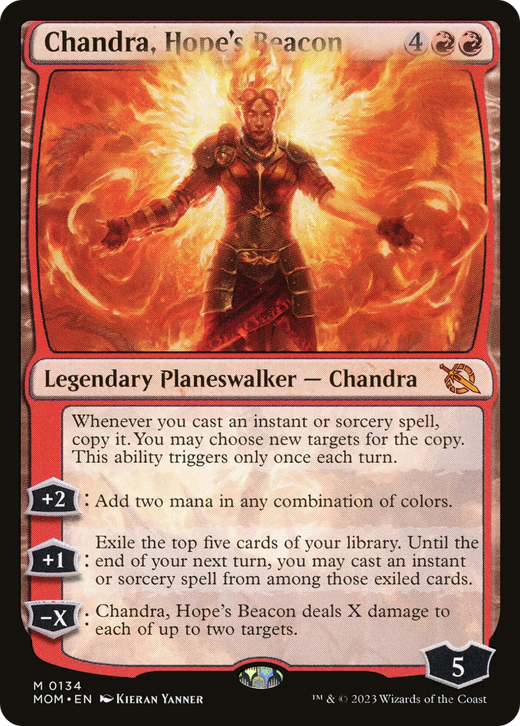 Chandra, Hope's Beacon (134) Foil - March of the Machine