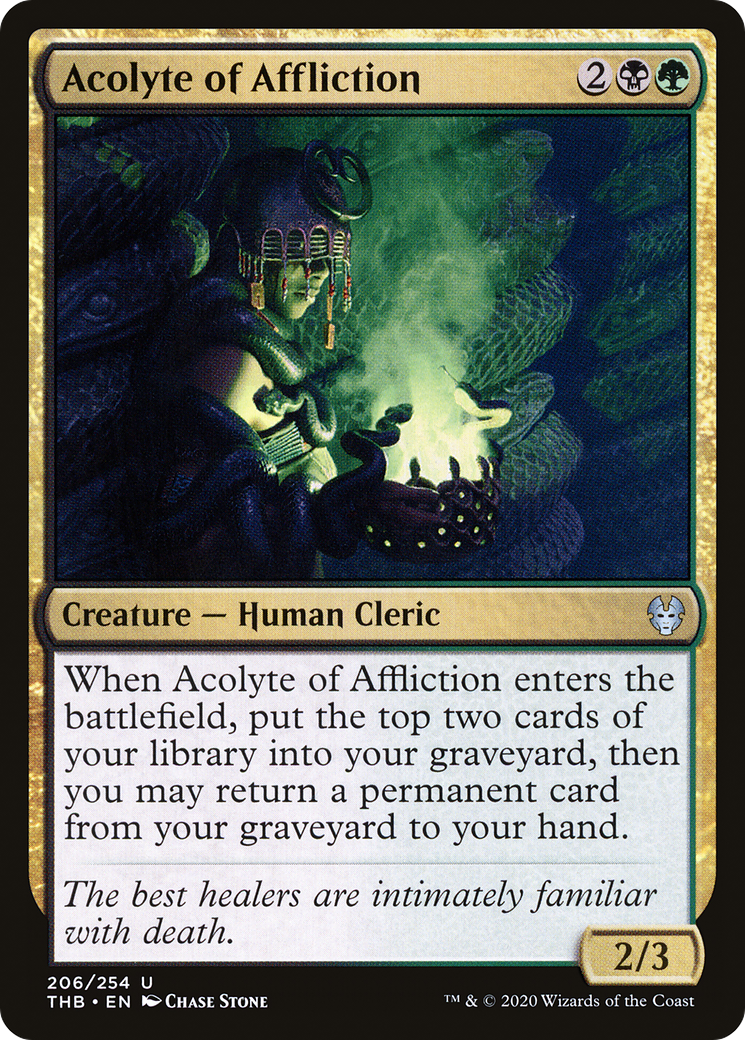 Acolyte of Affliction (206) Foil - Theros Beyond Death