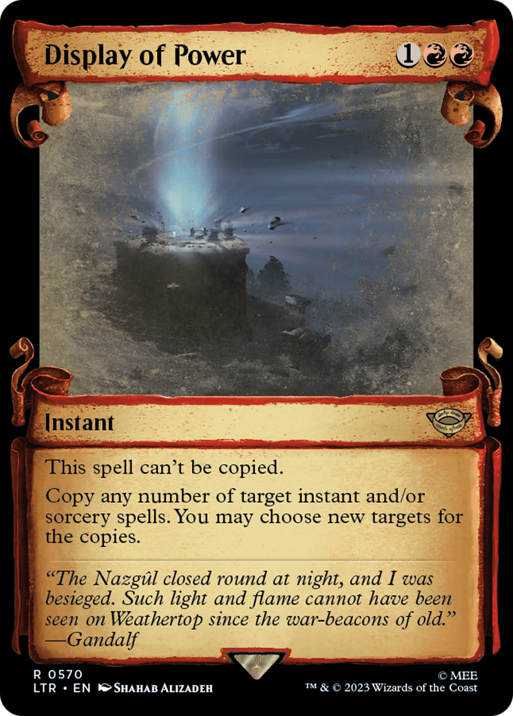 Display of Power (Showcase) (570) Foil - The Lord of the Rings: Tales of Middle-earth