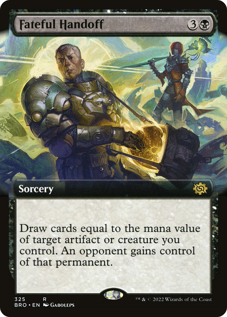Fateful Handoff (Extended Art) (325) Foil - The Brothers' War