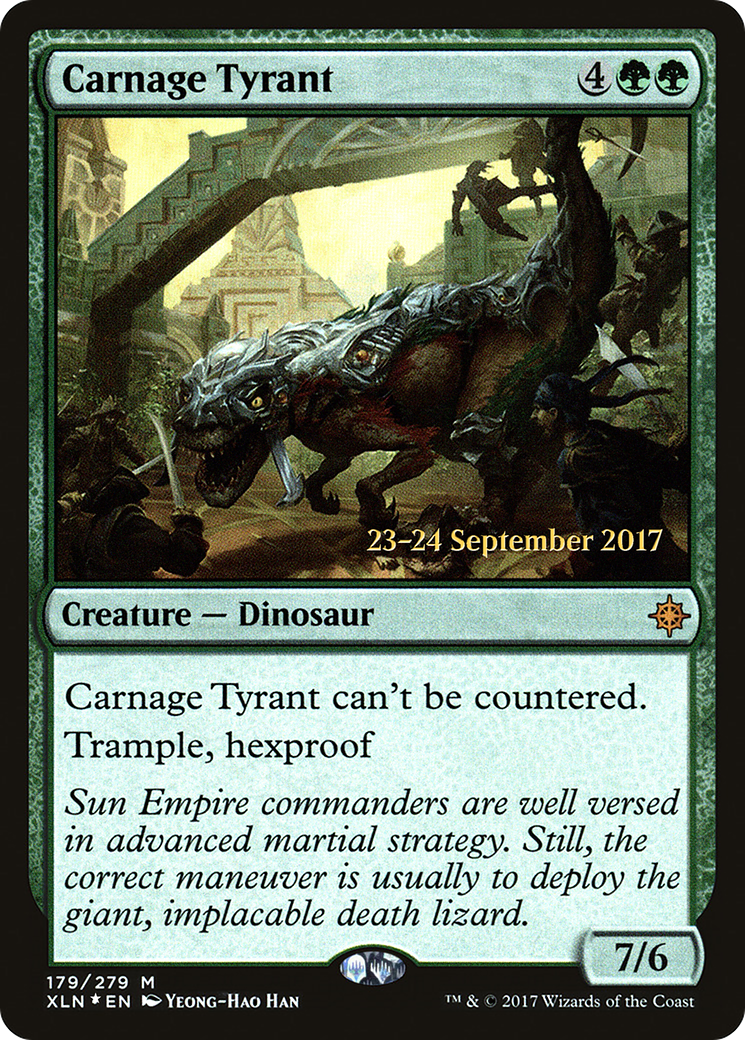Carnage Tyrant (179) Foil - Ixalan Promos
