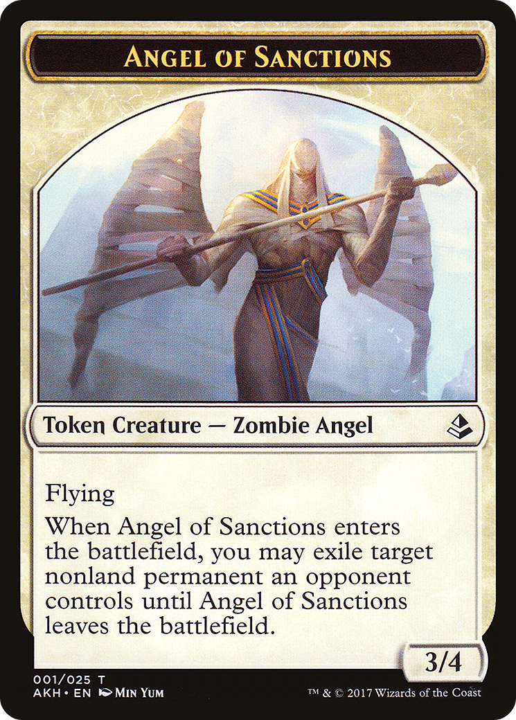 Angel of Sanctions Token (001) Foil - Amonkhet Tokens