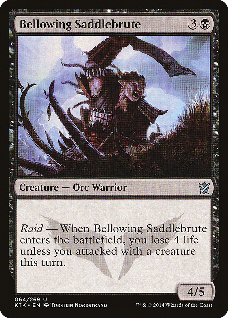 Bellowing Saddlebrute (064) Foil - Khans of Tarkir