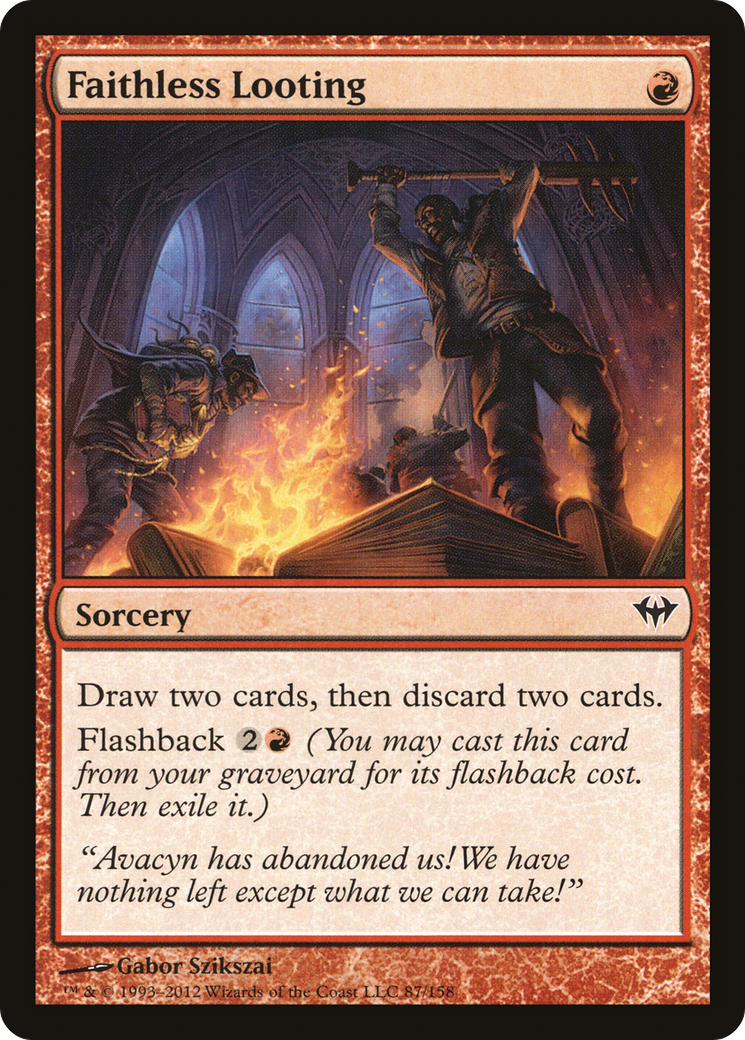 Faithless Looting (087) Foil - Dark Ascension