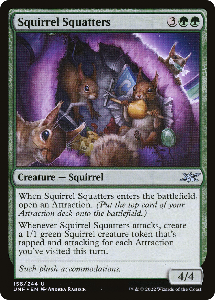 Squirrel Squatters (156) Foil - Unfinity