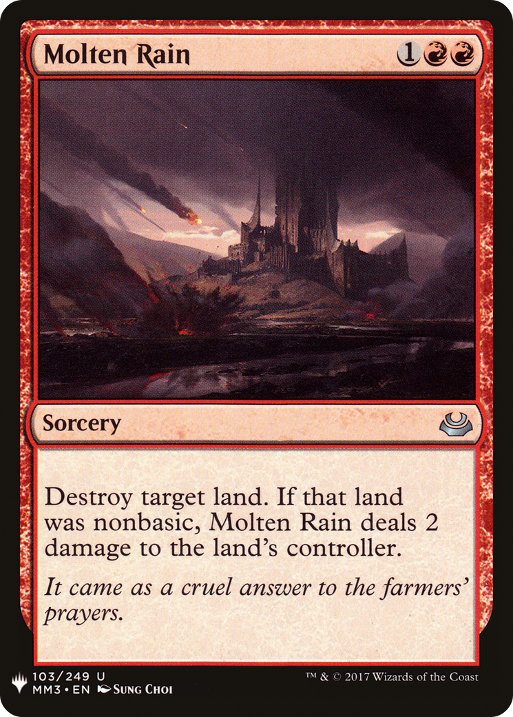 Molten Rain (MM3-103) - The List