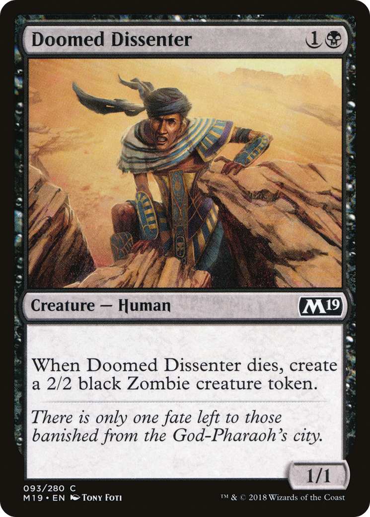 Doomed Dissenter (093) Foil - Core Set 2019