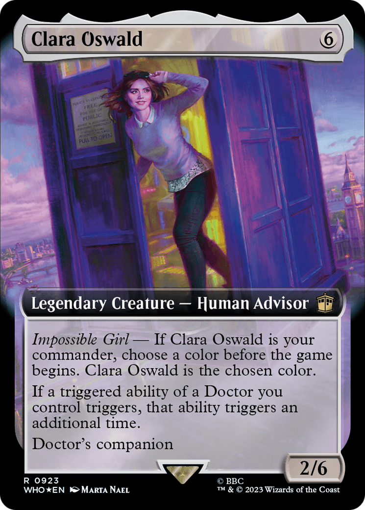 Clara Oswald (Extended Art) (923) Foil - Doctor Who