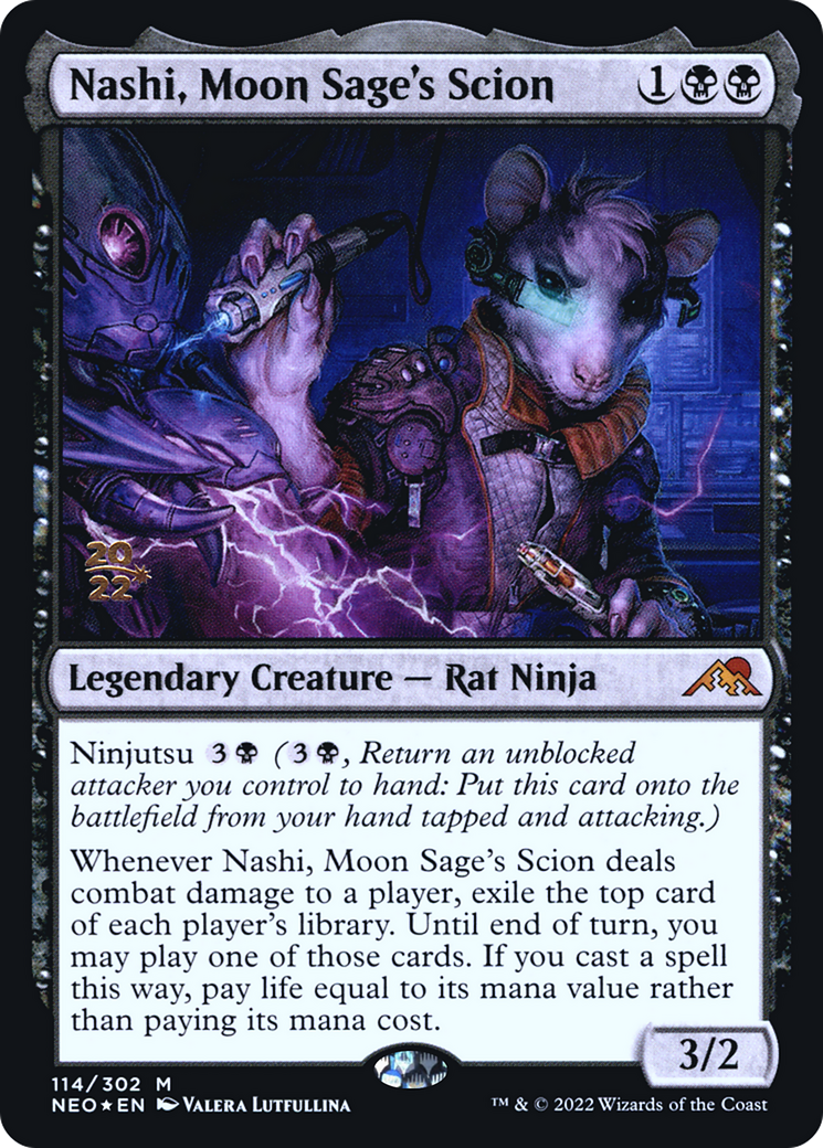 Nashi, Moon Sage's Scion (114) Foil - Kamigawa: Neon Dynasty Promos