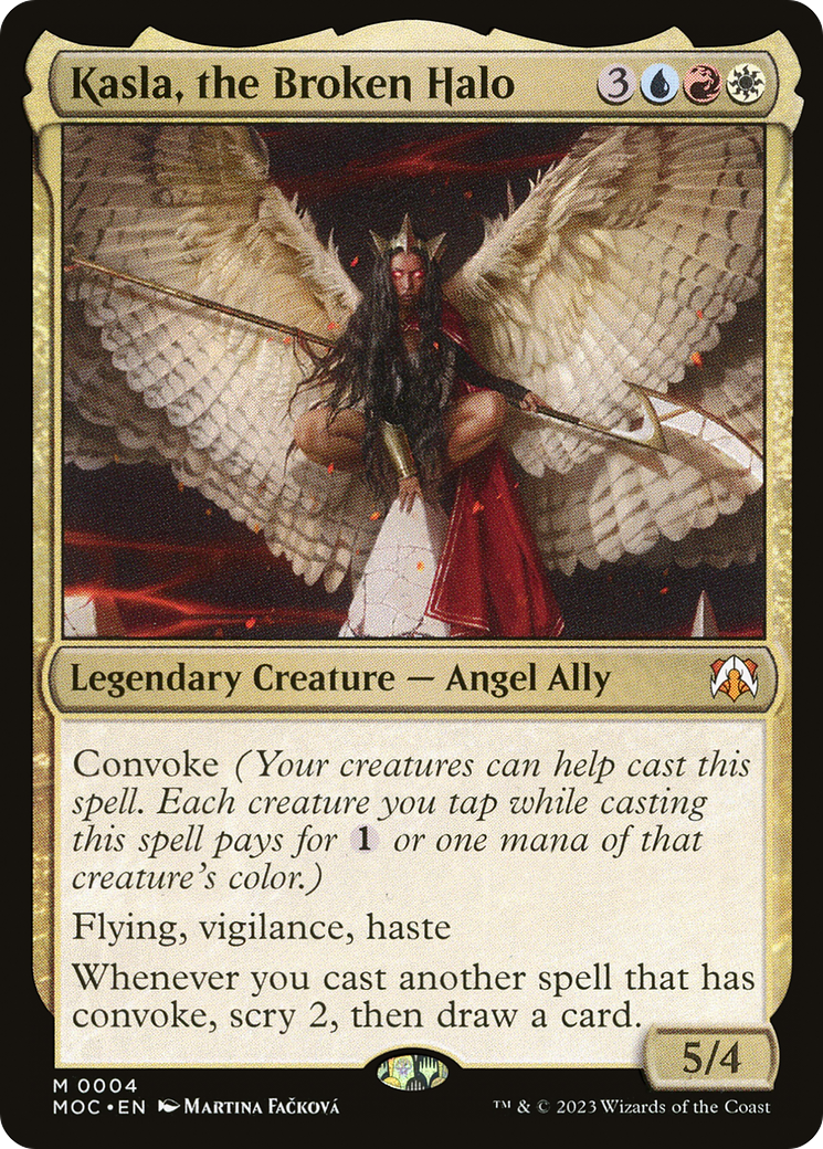 Kasla, the Broken Halo (004) Foil - March of the Machine Commander