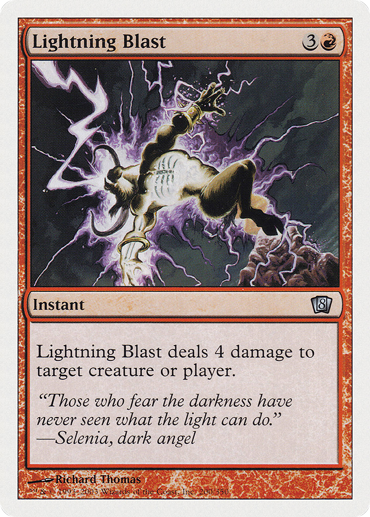 Lightning Blast (200) Foil - Eighth Edition