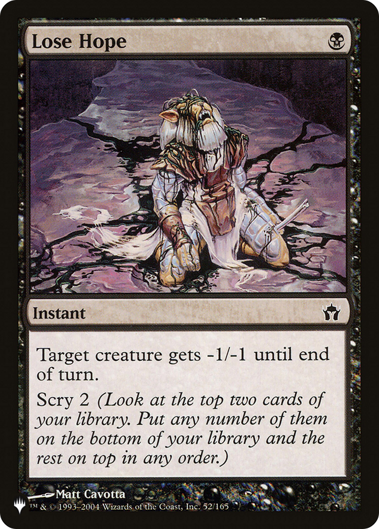 Lose Hope (5DN-52) - The List