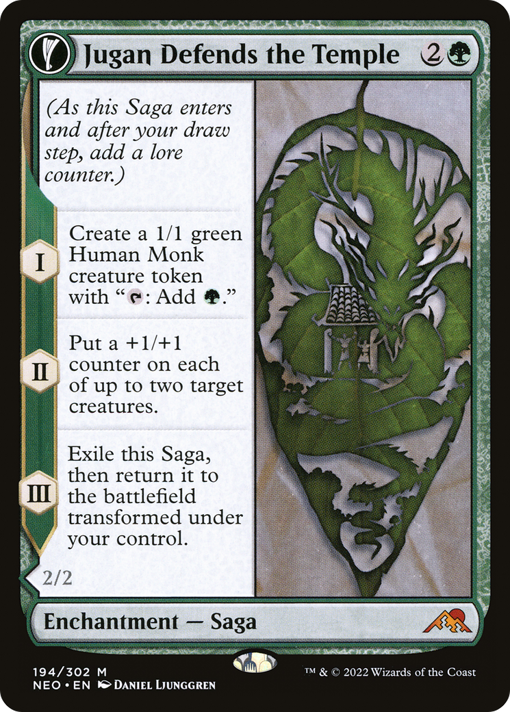 Jugan Defends the Temple (194) Foil - Kamigawa: Neon Dynasty