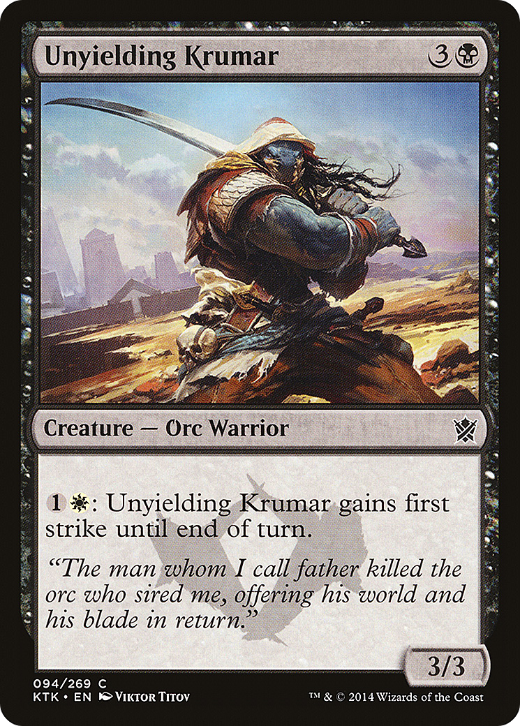 Unyielding Krumar (094) - Khans of Tarkir
