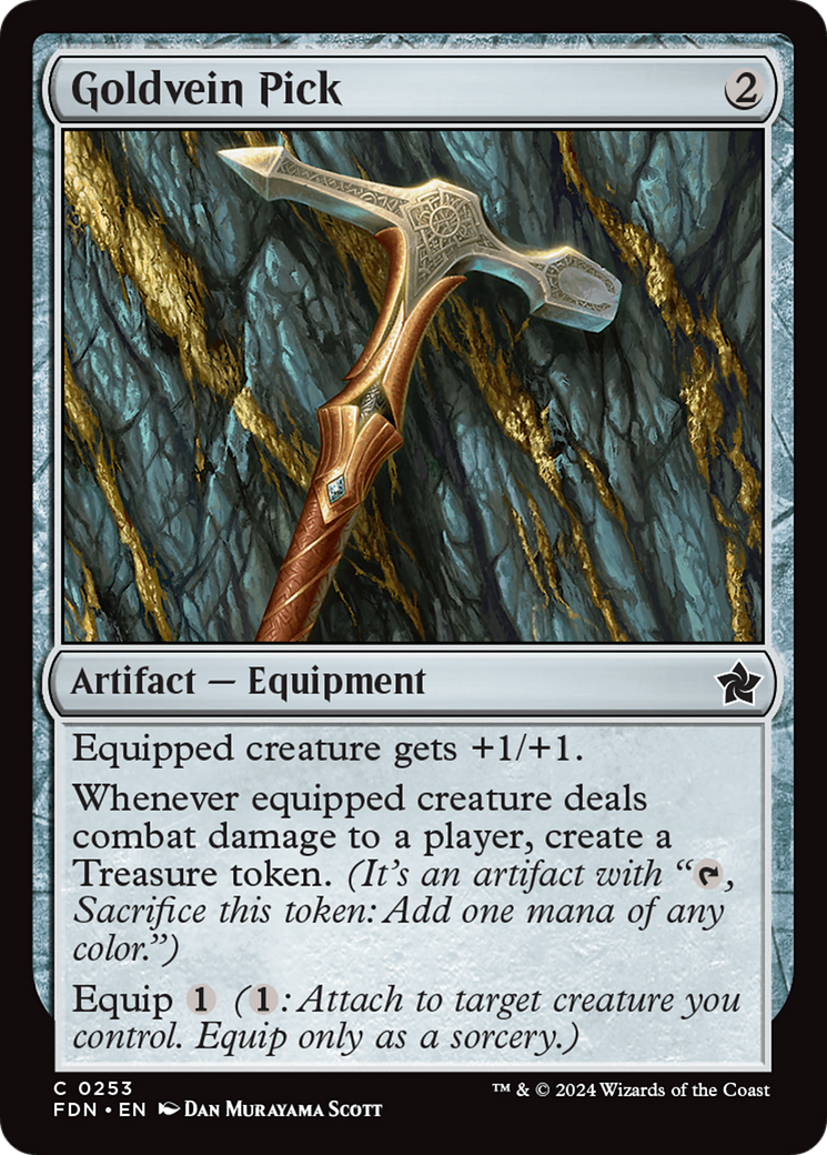 Goldvein Pick (253) Foil - Foundations