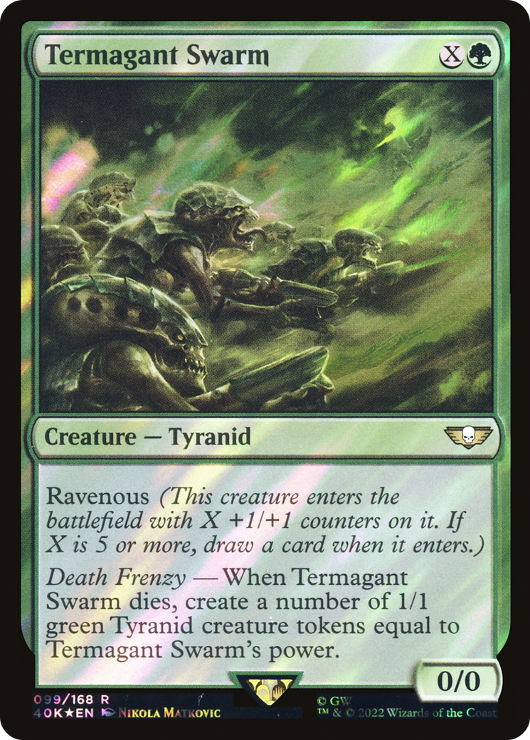 Termagant Swarm (099) Surge Foil - Warhammer 40,000 Commander