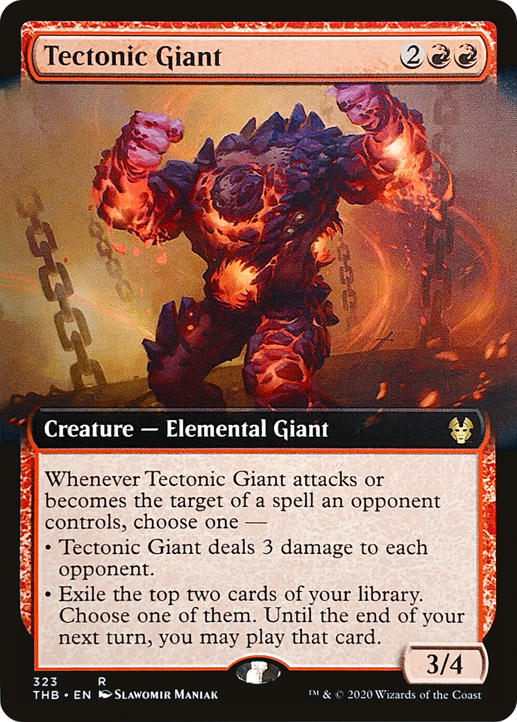 Tectonic Giant (Extended Art) (323) - Theros Beyond Death