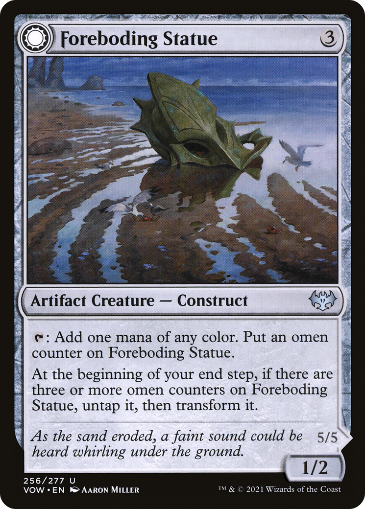 Foreboding Statue // Forsaken Thresher (256) - Innistrad: Crimson Vow