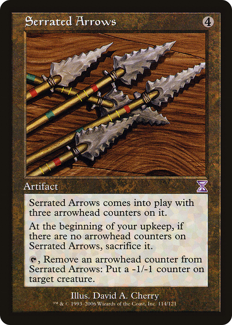 Serrated Arrows (Retro) (114) Foil - Time Spiral Timeshifted