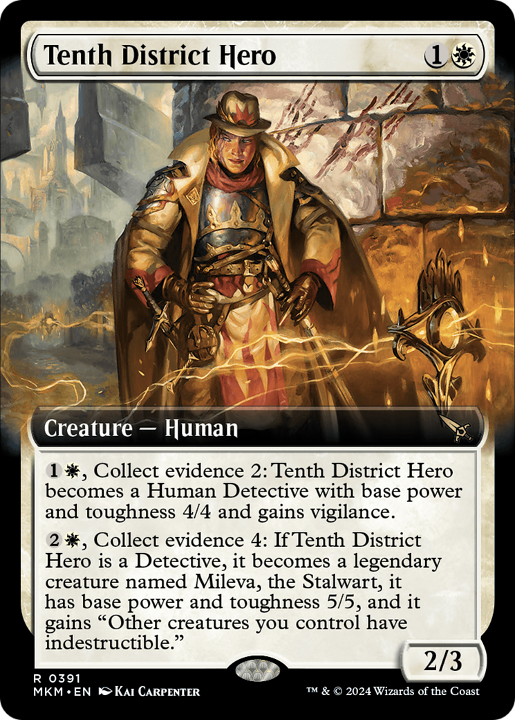 Tenth District Hero (Extended Art) (391) Foil - Murders at Karlov Manor
