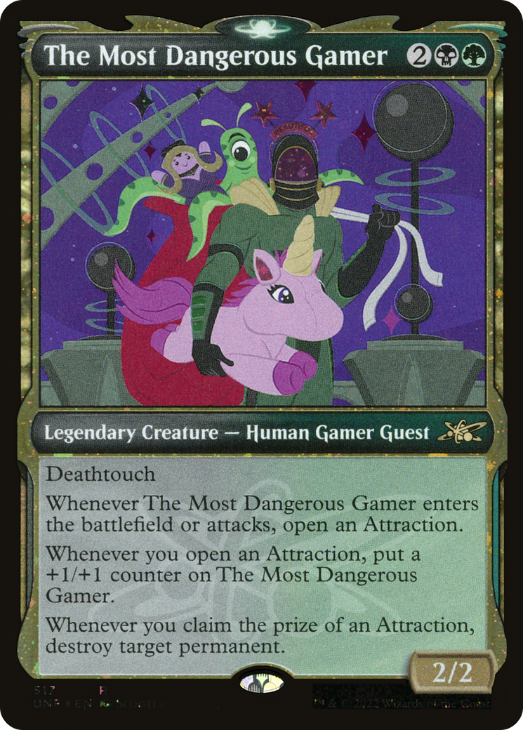 The Most Dangerous Gamer (Showcase) (Galaxy Foil) (Showcase) (517) Foil - Unfinity