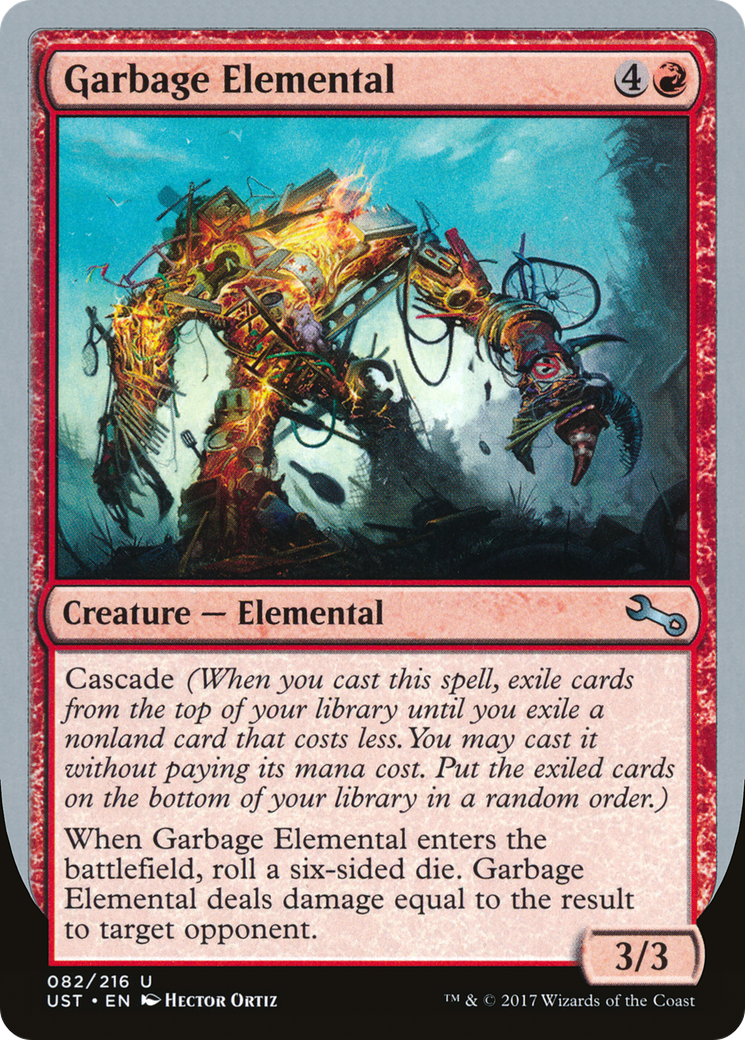Garbage Elemental (82d) Foil - Unstable