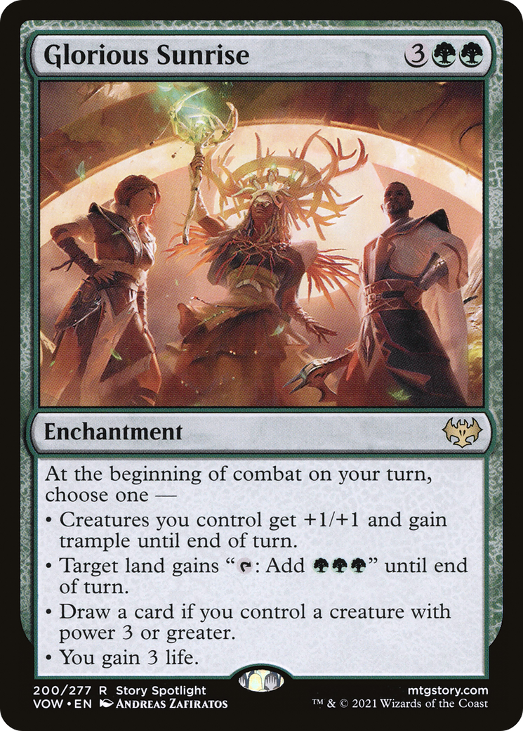 Glorious Sunrise (200) Foil - Innistrad: Crimson Vow