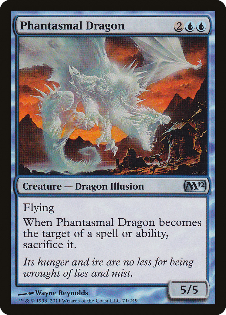 Phantasmal Dragon (071) Foil - Magic 2012