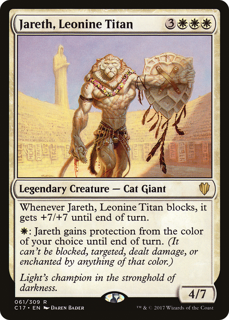 Jareth, Leonine Titan (061) - Commander 2017