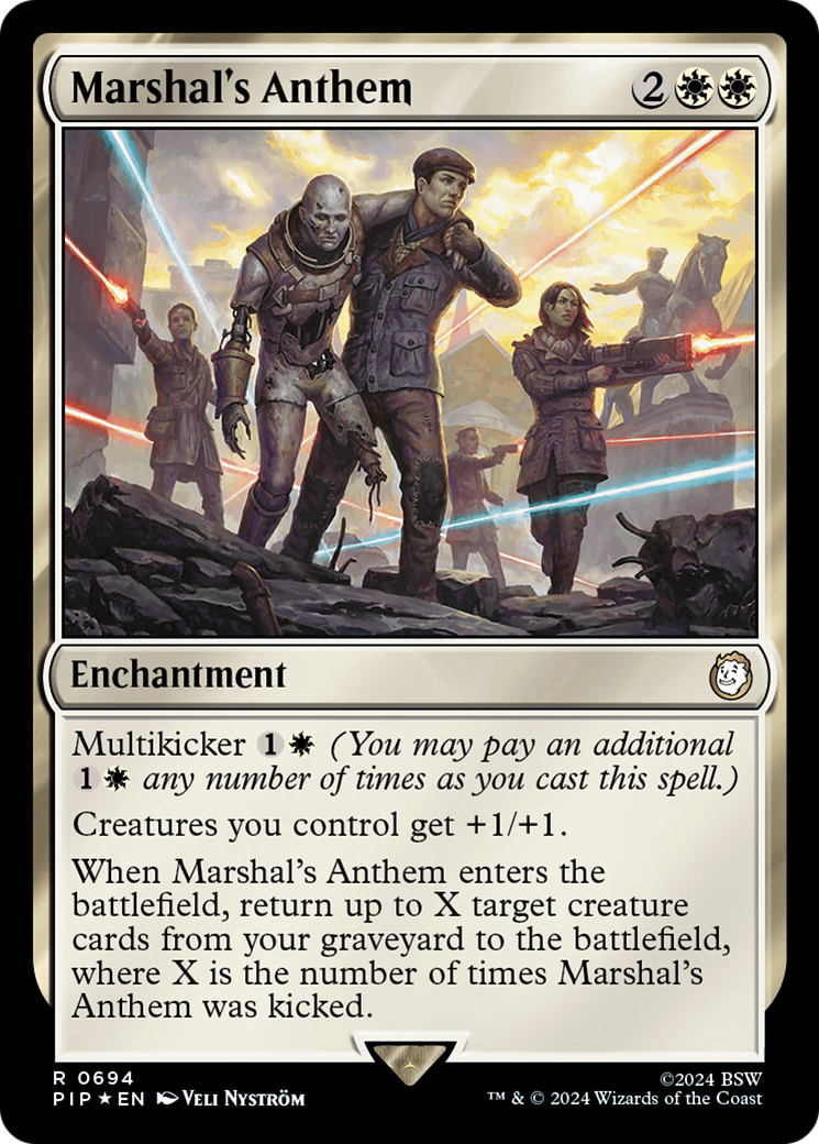 Marshal's Anthem (Surge Foil) (Extended Art) (694) Foil - Fallout