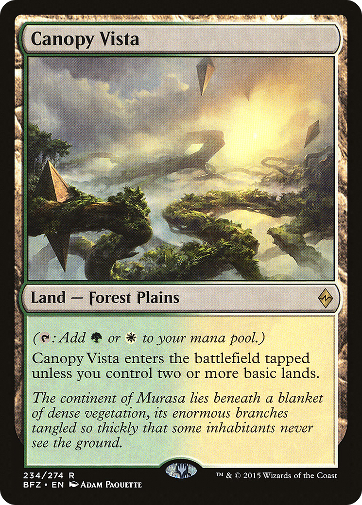 Canopy Vista (234) Foil - Battle for Zendikar