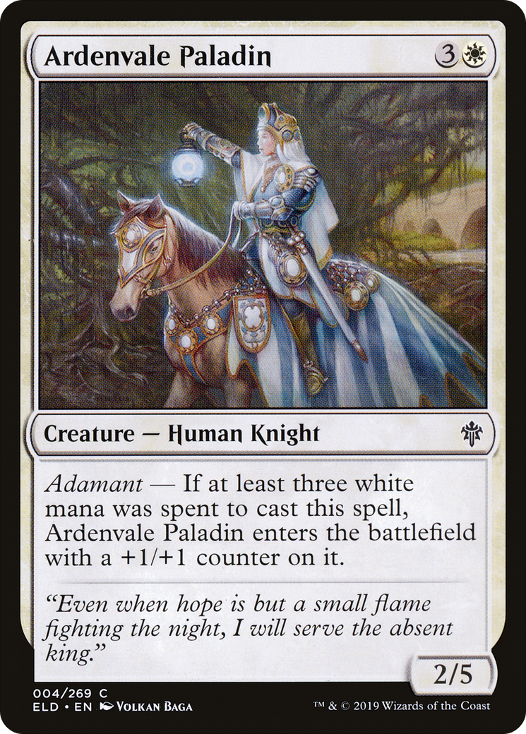 Ardenvale Paladin (004) Foil - Throne of Eldraine